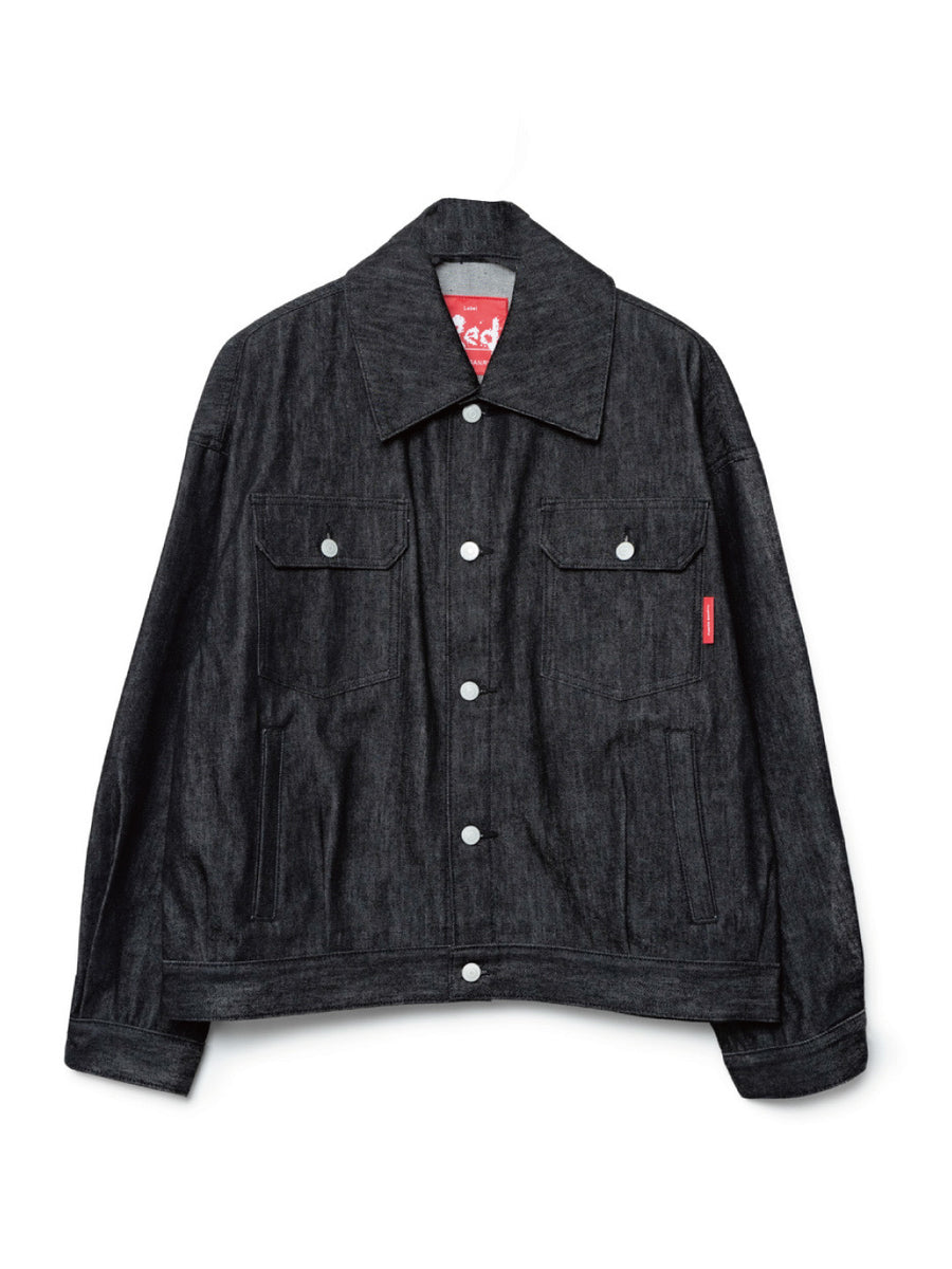 <フミトガンリュウ> Red Label Deformed Denim Jk RED LABEL｜DEFORMED DENIM JK｜BLACK – NOU-KON