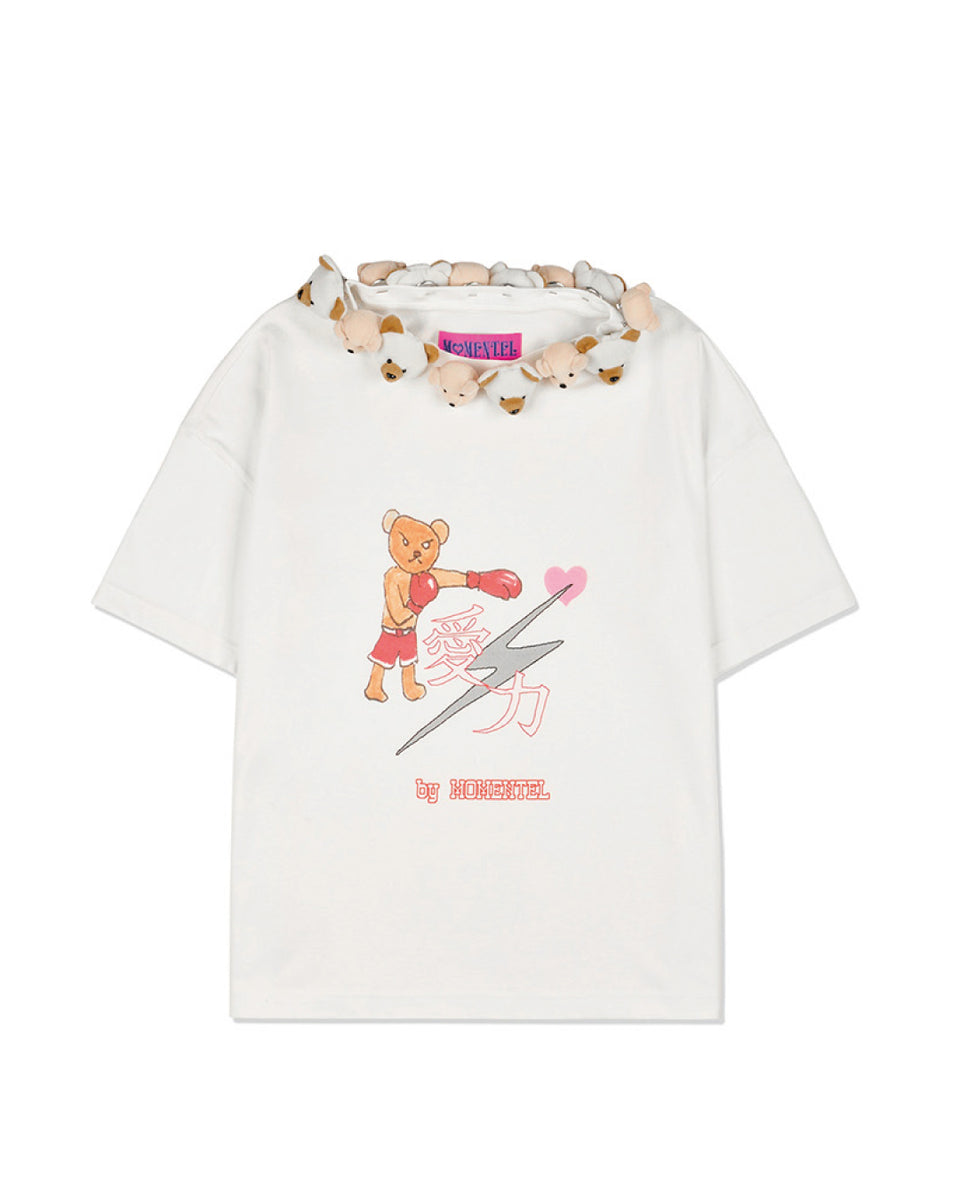 Tシャツ・カットソー [MOMENTEL] Bear Doll Power T-shirt BEAR DOLL POWER T-SHIRT – NOU-KON