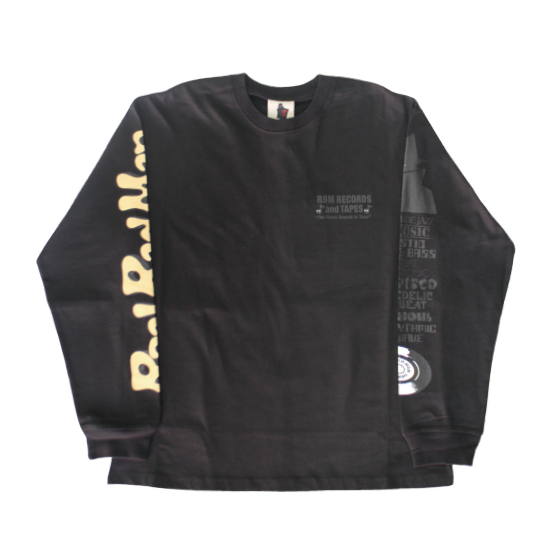 RECORDS AND TAPES LS TEE｜BLACK NOUKON