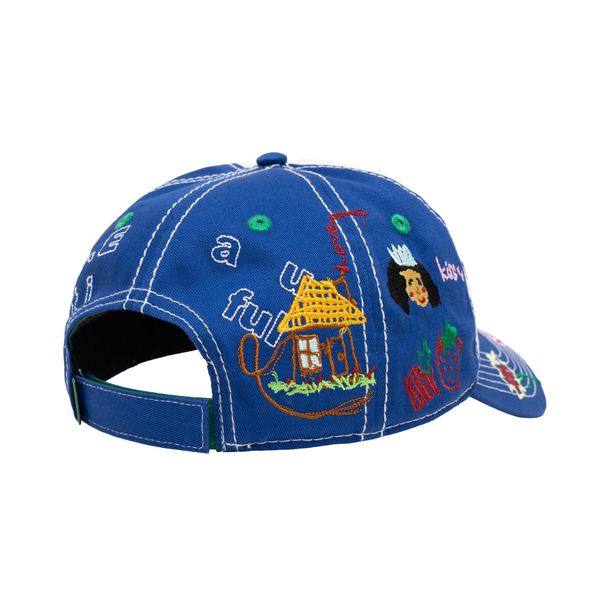 b.Eautiful x SHOMAMITANI Babyeee Low Profile Hat｜White / Blue