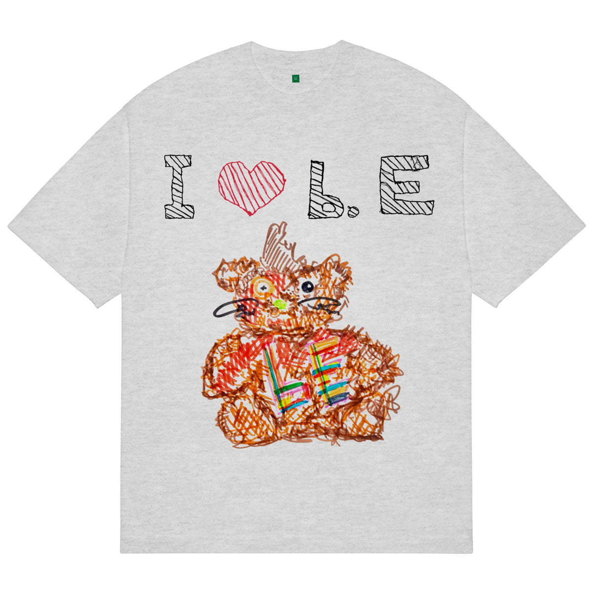 b.Eautiful x SHOMAMITANI ｜ <3 b.E T-Shirt ｜Heather Grey – NOU-KON