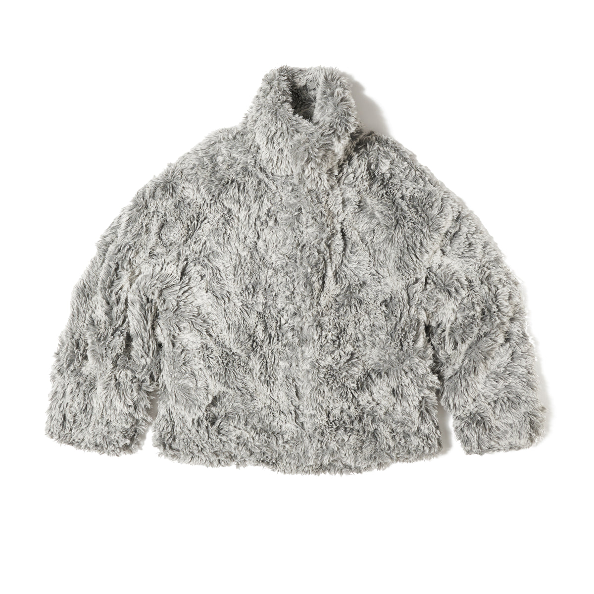 SINISTER MOUTH FAUX FUR JACKET｜GREY｜40% OFF – NOU-KON