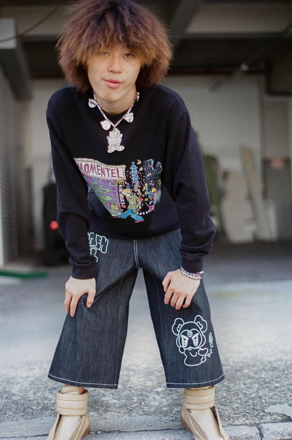 BABY BLACK DENIM SHORT PANTS