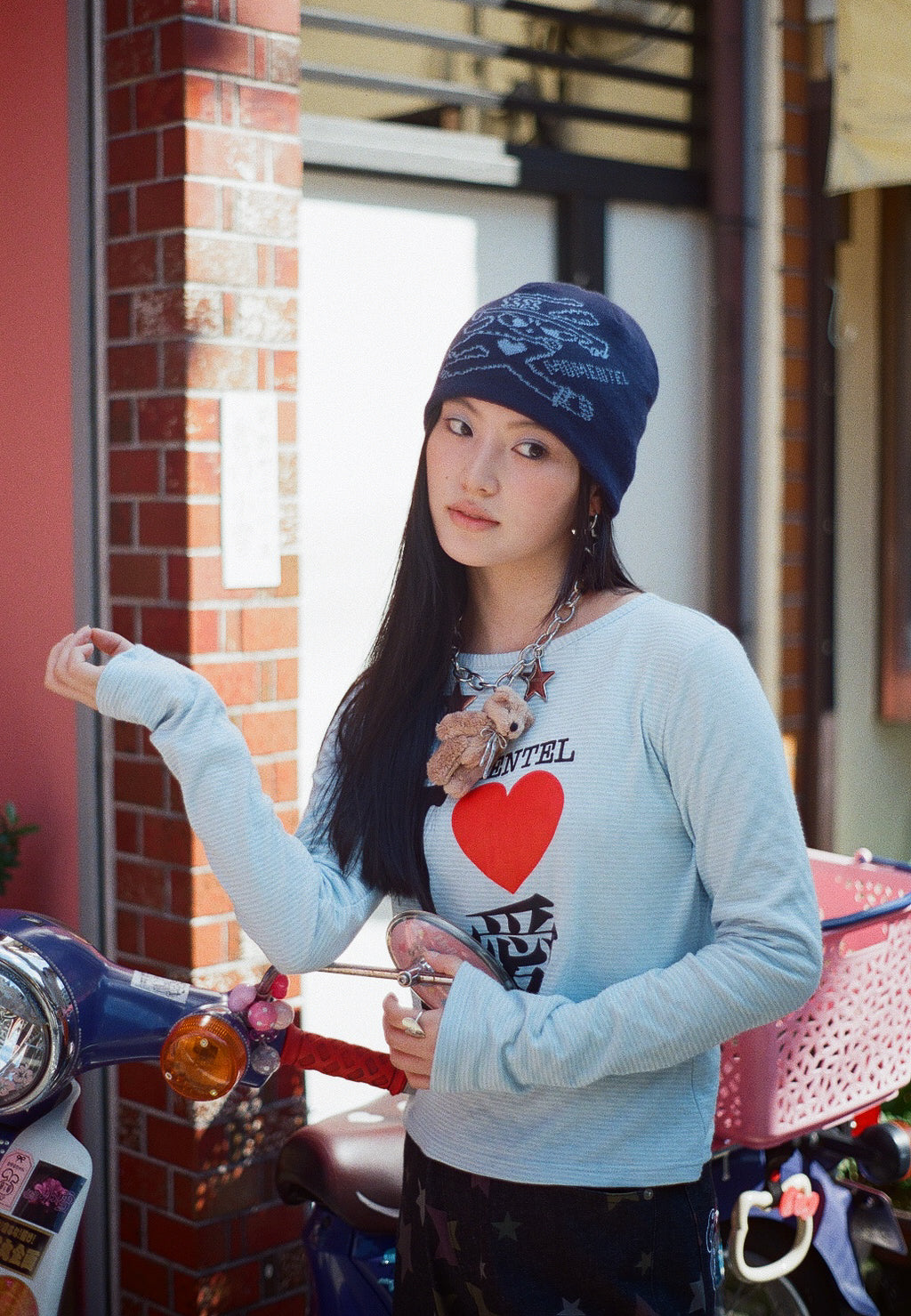 MOMENTEL LOVE KNIT BEANIE｜NAVY