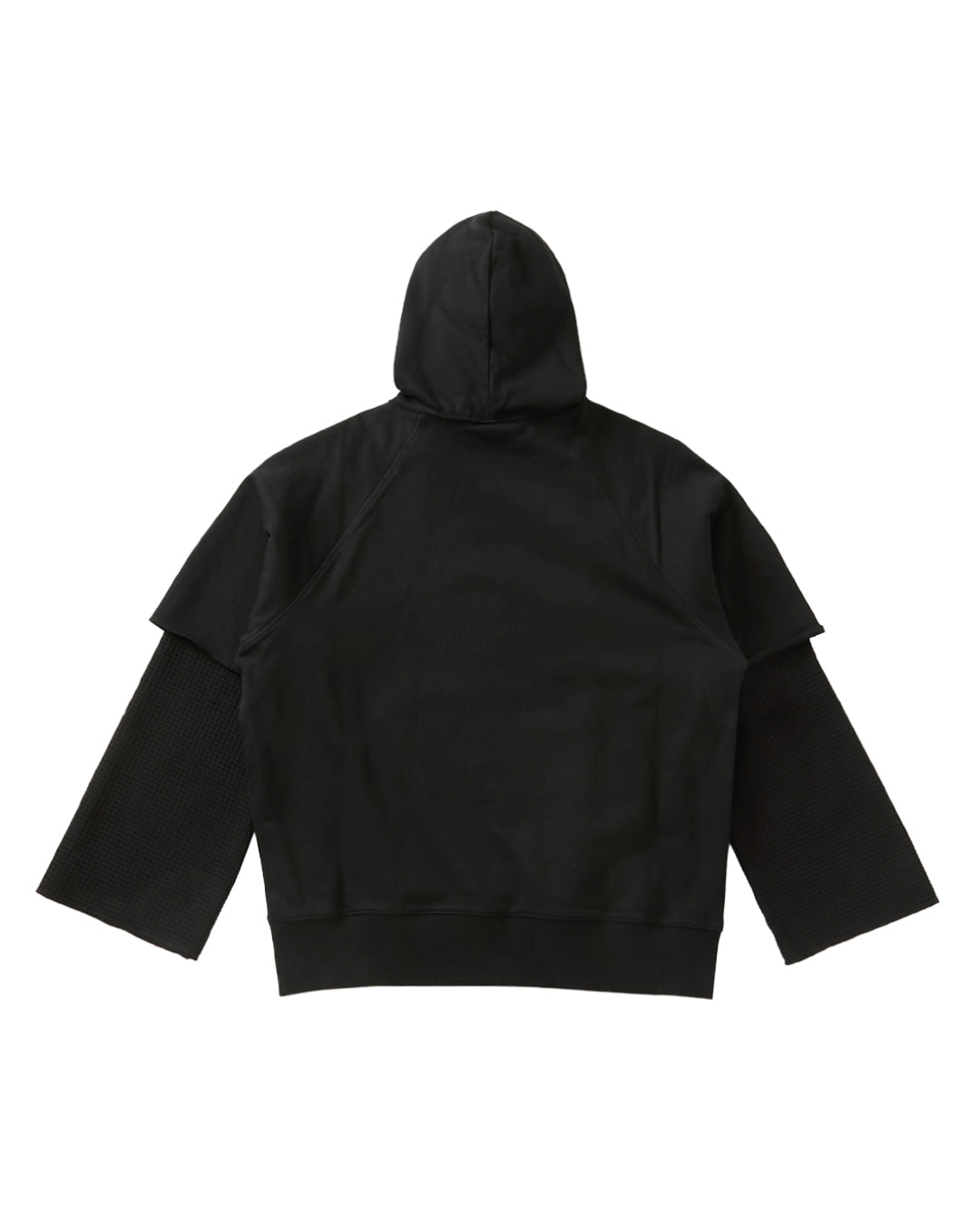 DOUBLE SLEEVE HOODIE｜BLACK