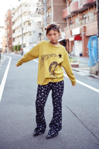 STUDDED MOMENTEL GIRL KNIT｜OLIVE