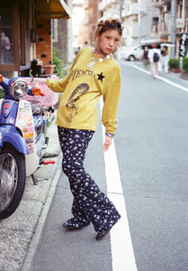 STUDDED MOMENTEL GIRL KNIT｜OLIVE