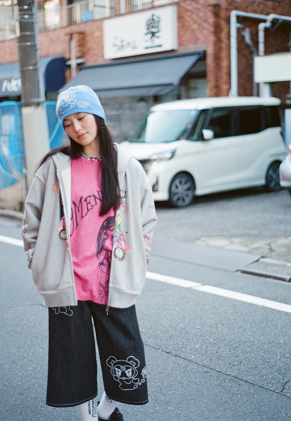 LOVE CITY DRIVE HOOD ｜GRAY