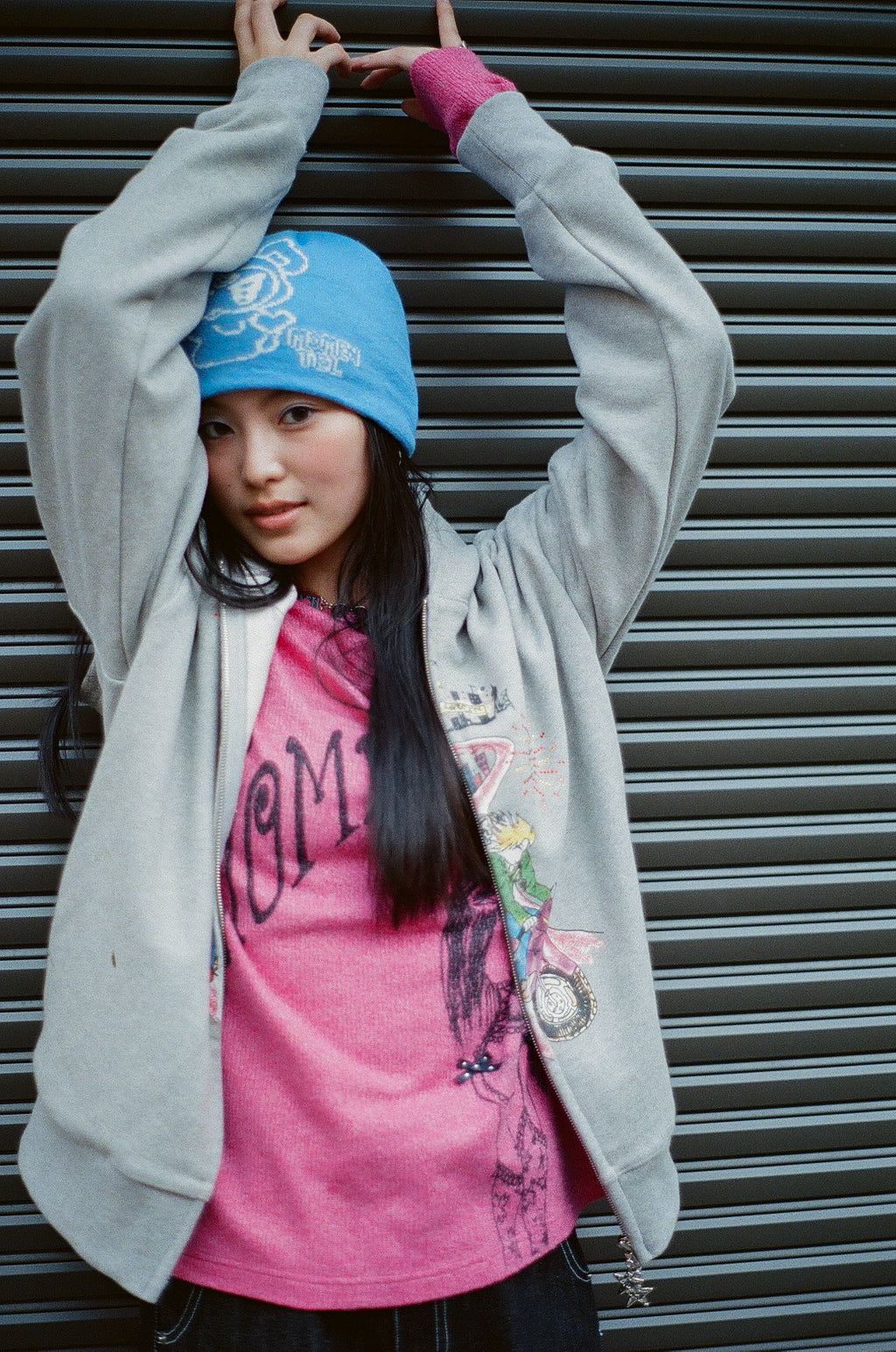 LOVE CITY DRIVE HOOD ｜GRAY