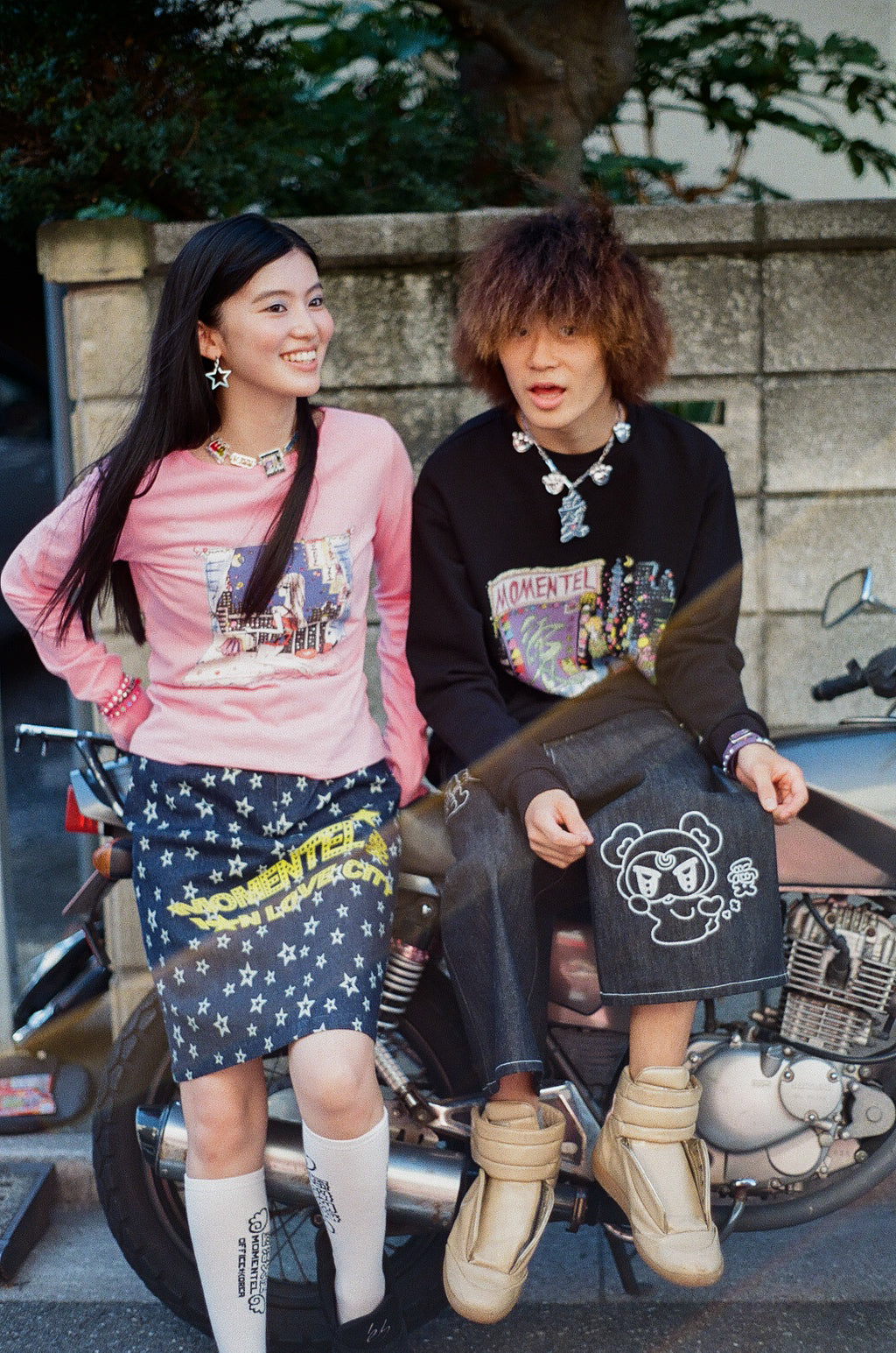 LOVE CITY BOAT NECK T-SHIRT｜PINK
