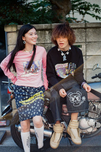 LOVE CITY BOAT NECK T-SHIRT｜PINK