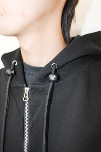 ZIP UP HOODIE XIN｜BLACK