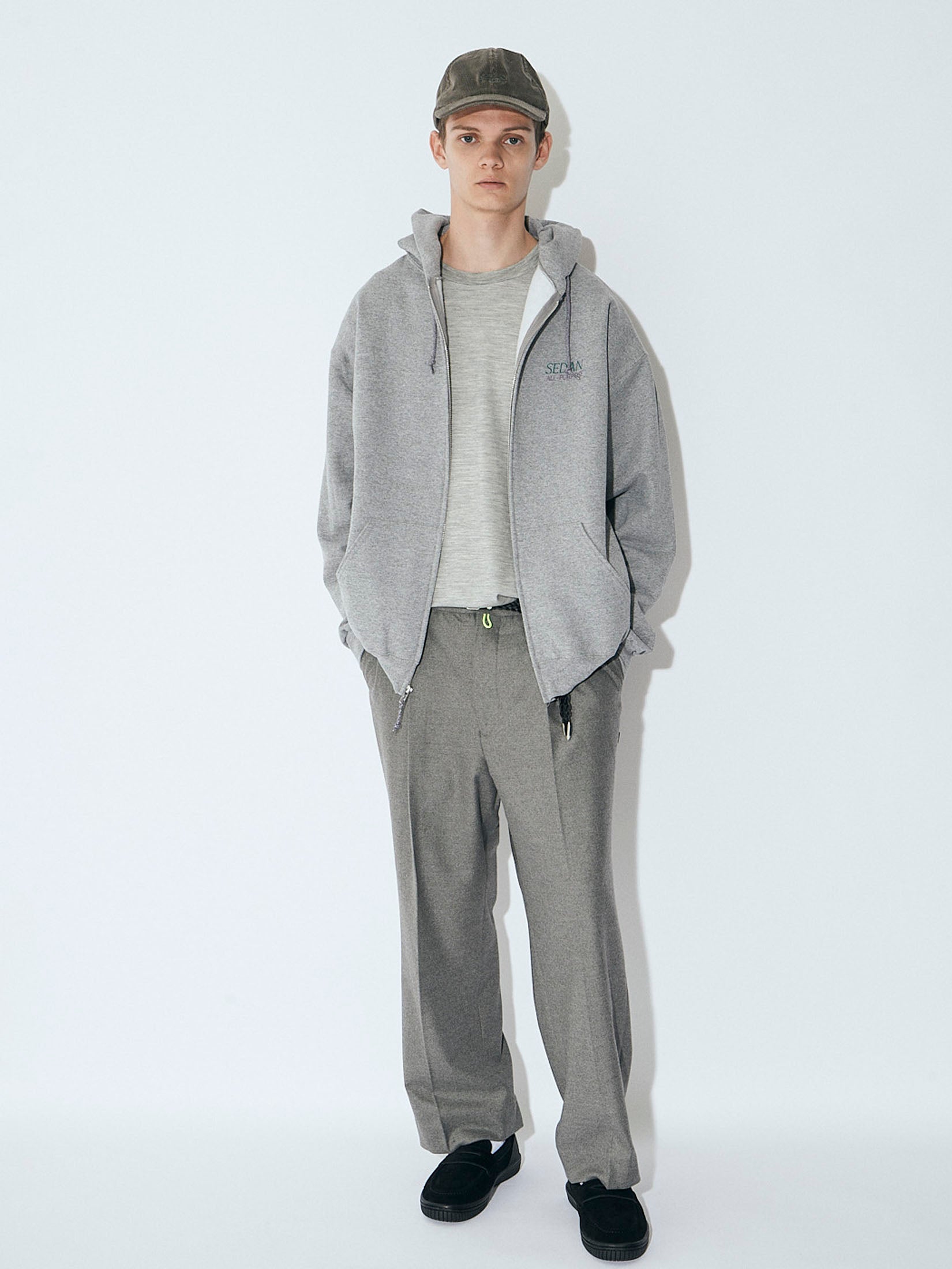 OG LOGO FULL ZIP HOODIE｜OXFORD