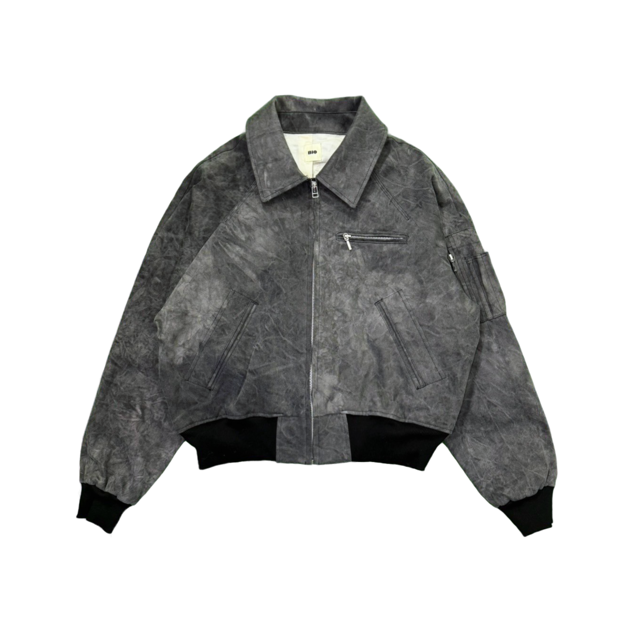 DYED WORK BOMBER｜ DYED BLACK