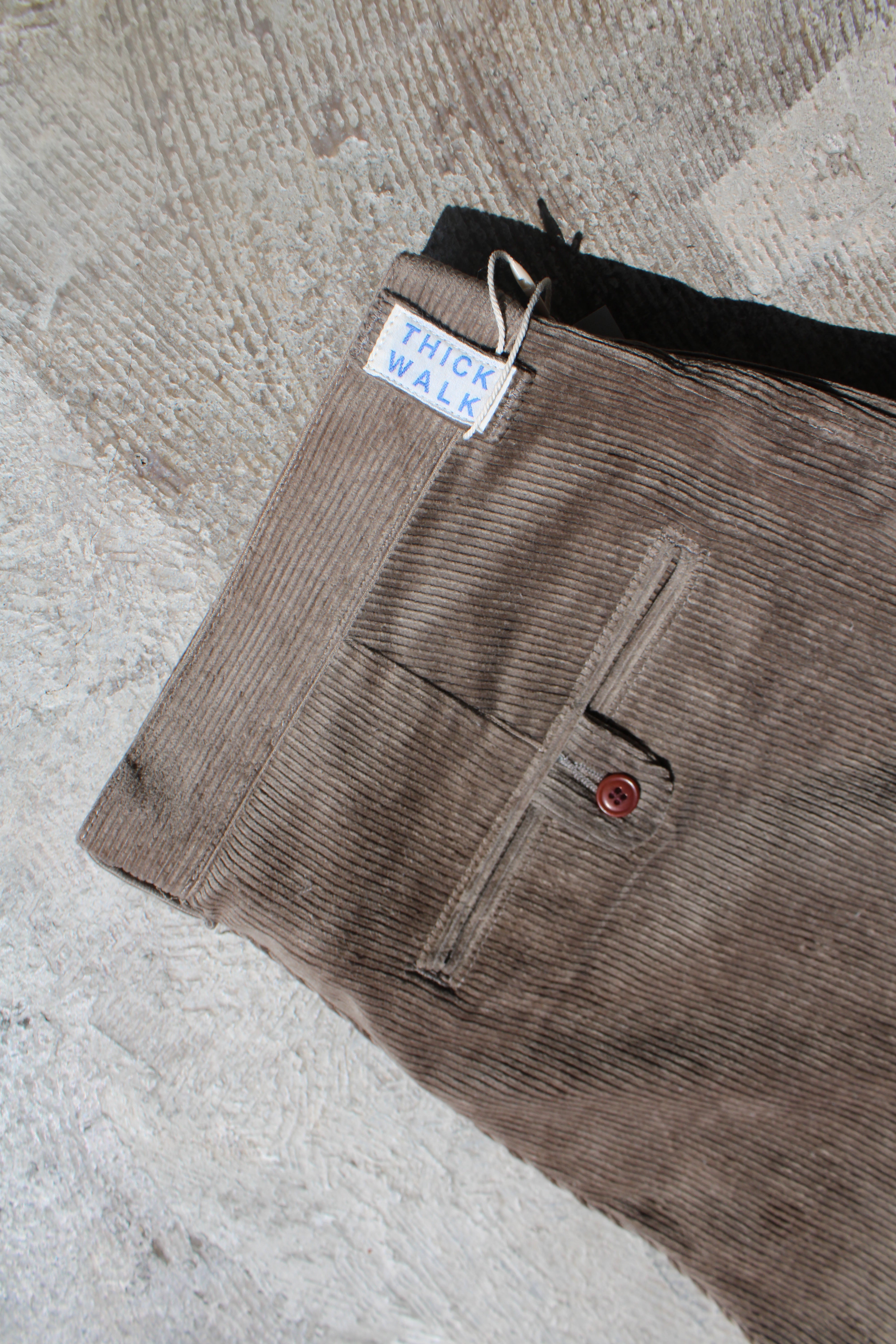 THICKWALK CORDS PANTS｜SMOKE BROWN