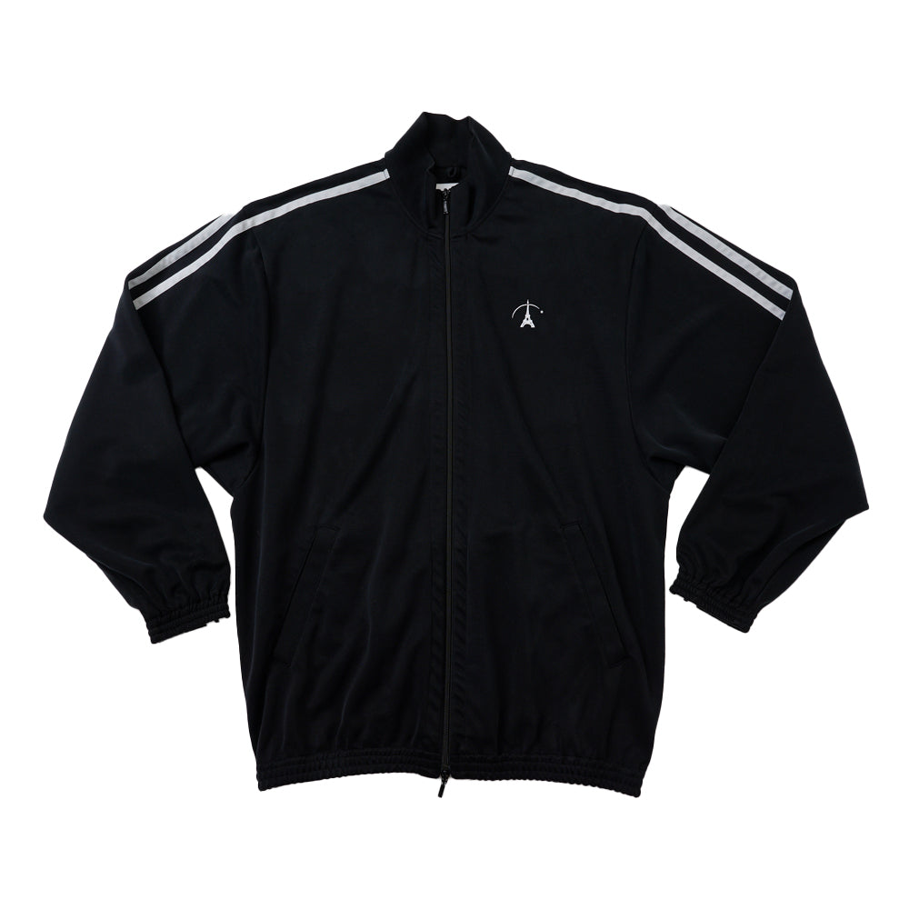 VINTAGE EFFECT TRACK JACKET｜BLACK