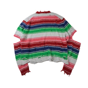 STRIPE OVERSIZE PULLOVER｜MULTI