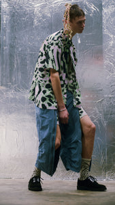ACID ANIMAL RAYON SS SHIRT｜GREEN