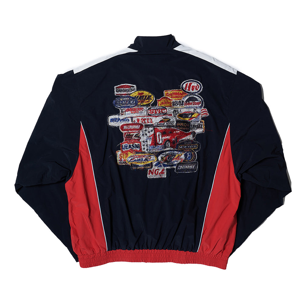 A.I. PATCHES EMBRIDERY TRACK JACKET｜BLACK/ RED