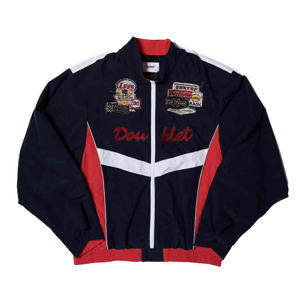 A.I. PATCHES EMBRIDERY TRACK JACKET｜BLACK/ RED