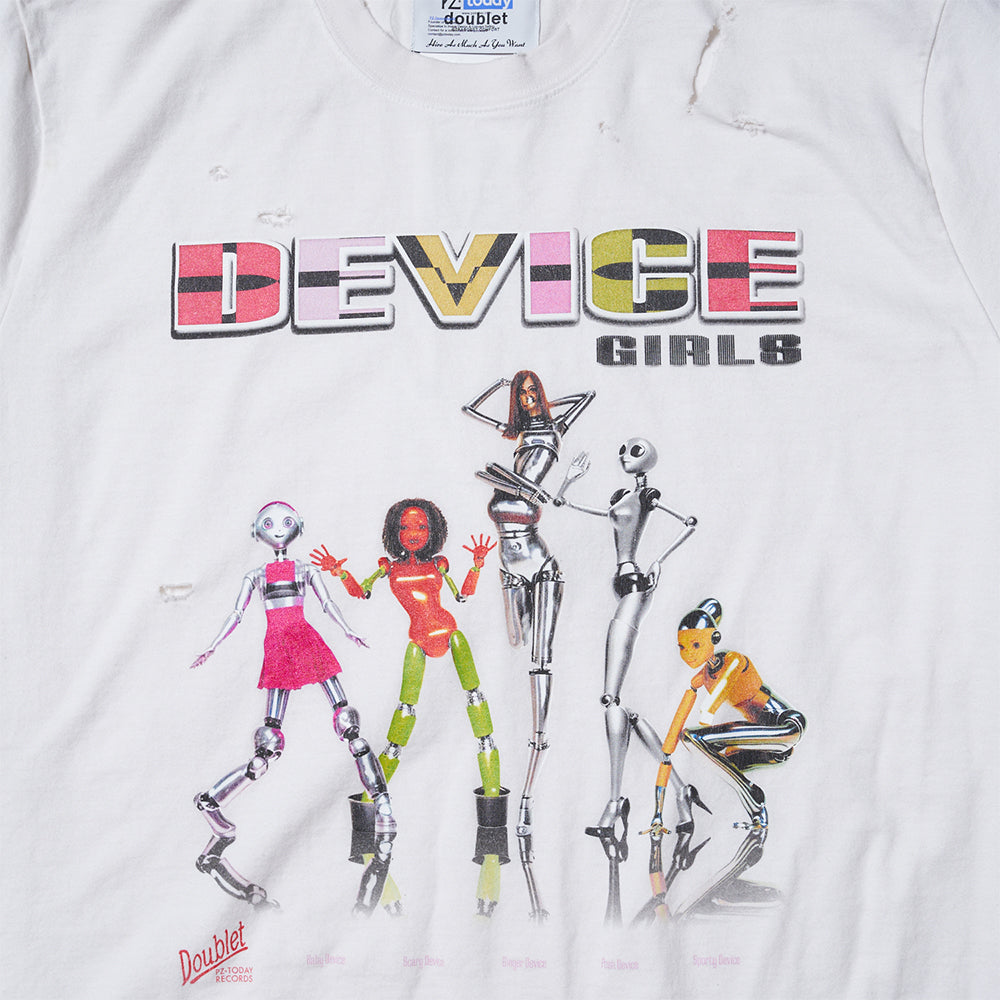 DOUBLET x PZ TODAY "DEVICE GIRLS" T-SHIRT｜WHITE