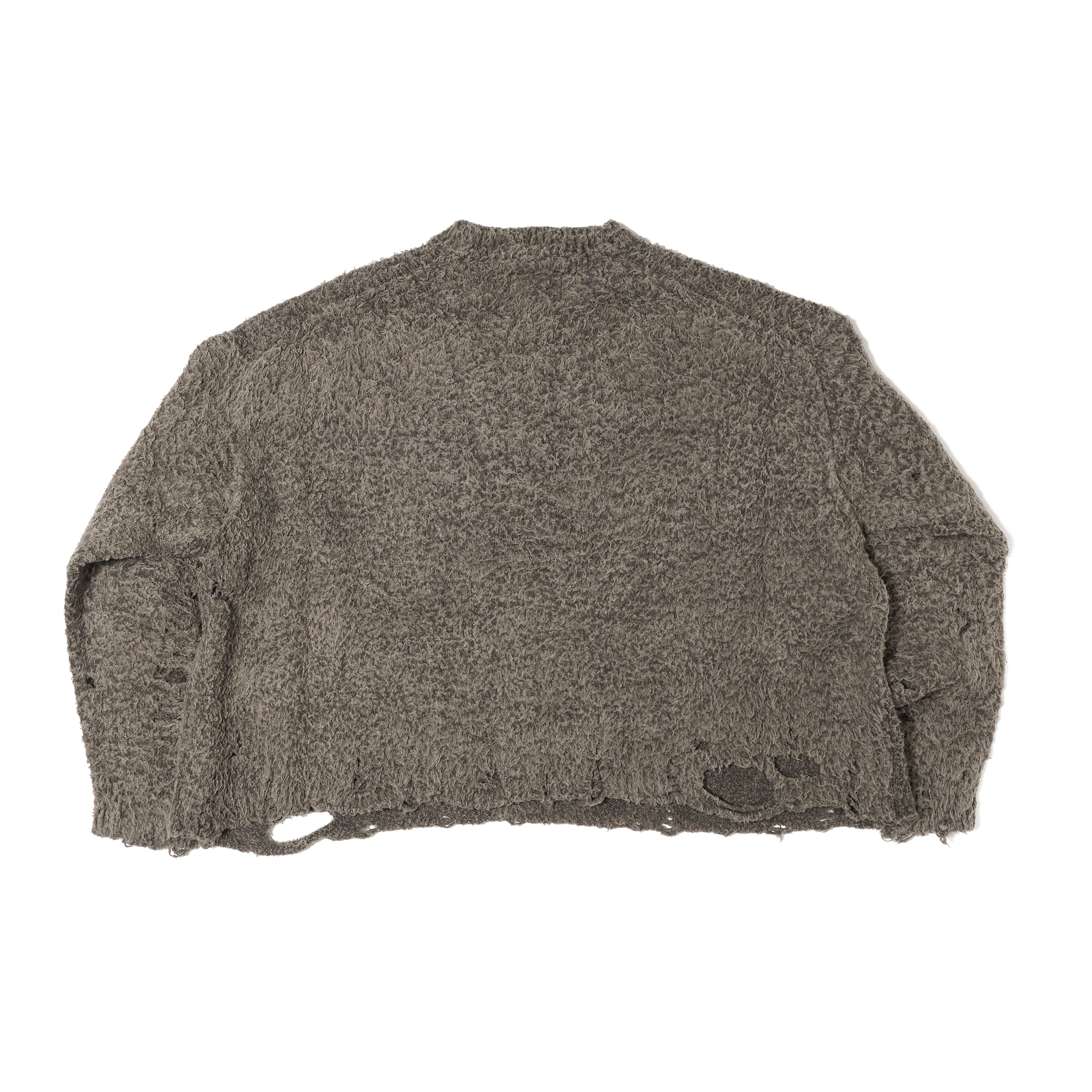 RIBCAGE KNIT PULLOVER｜GREY