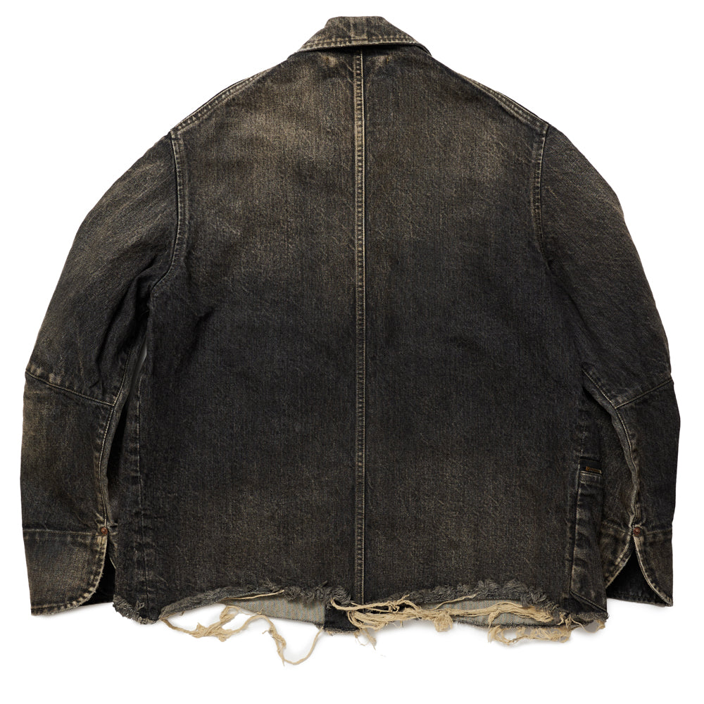 USED FINISH DENIM JACKET｜ BLACK