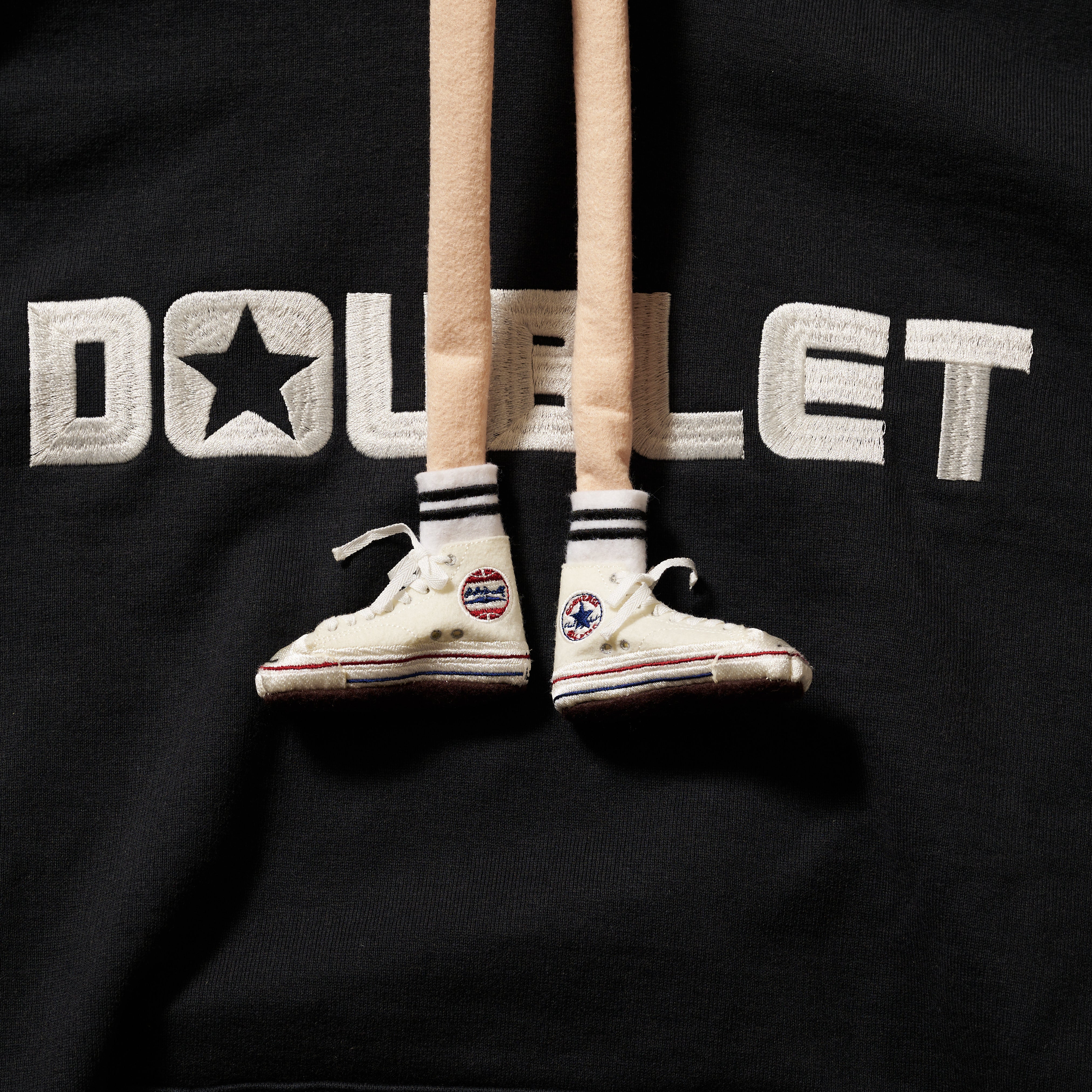 JACK PARCELL ALLSTER" EMBROIDERY HOODIE｜BLACK