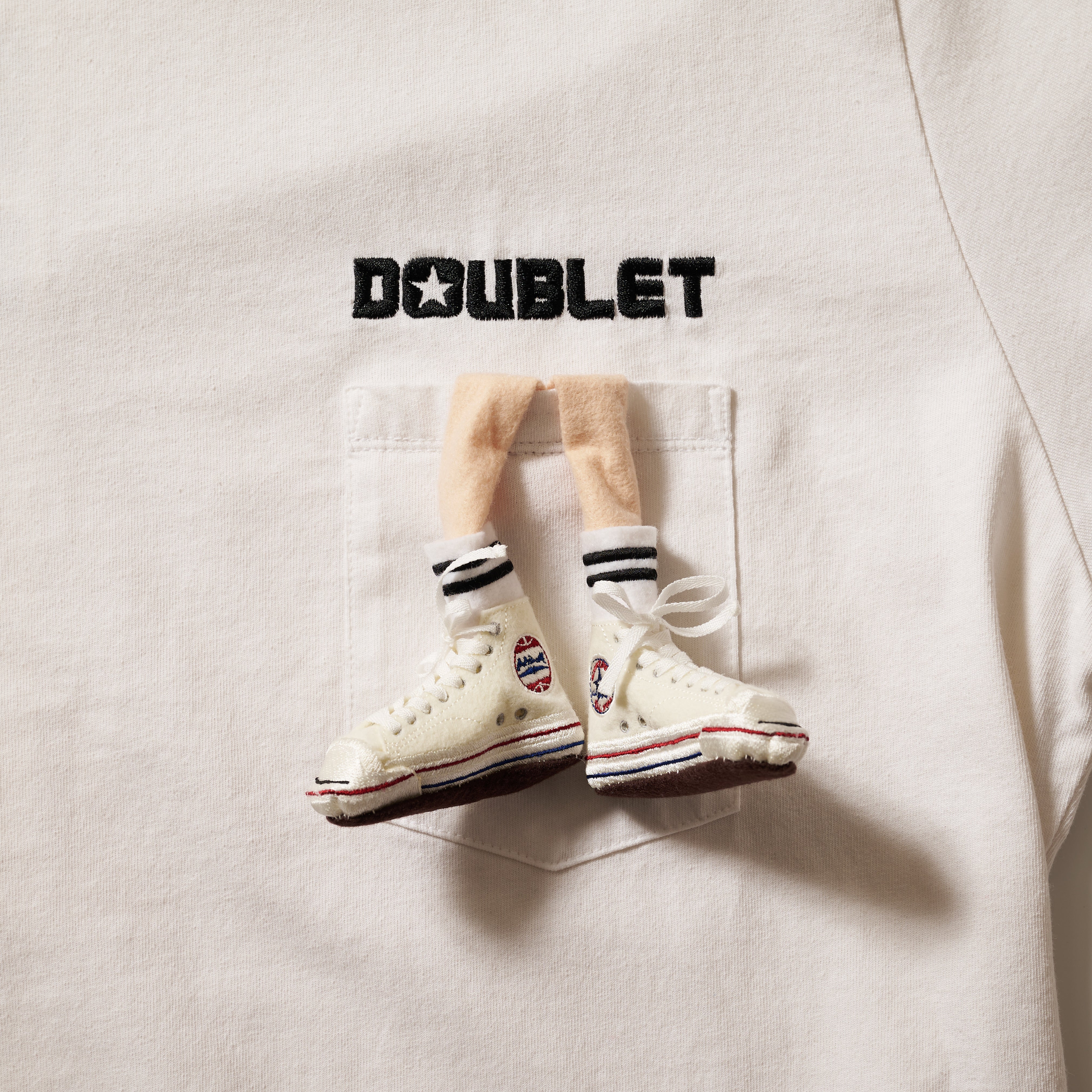 JACK PARCELL ALLSTER" EMBROIDERY T-SHIRT｜WHITE