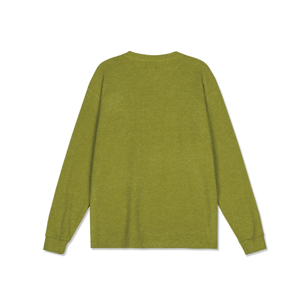 STUDDED MOMENTEL GIRL KNIT｜OLIVE