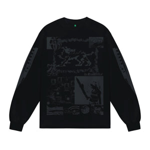 b.Eautiful x kiiro Shinkansen LS Shirt ｜Black