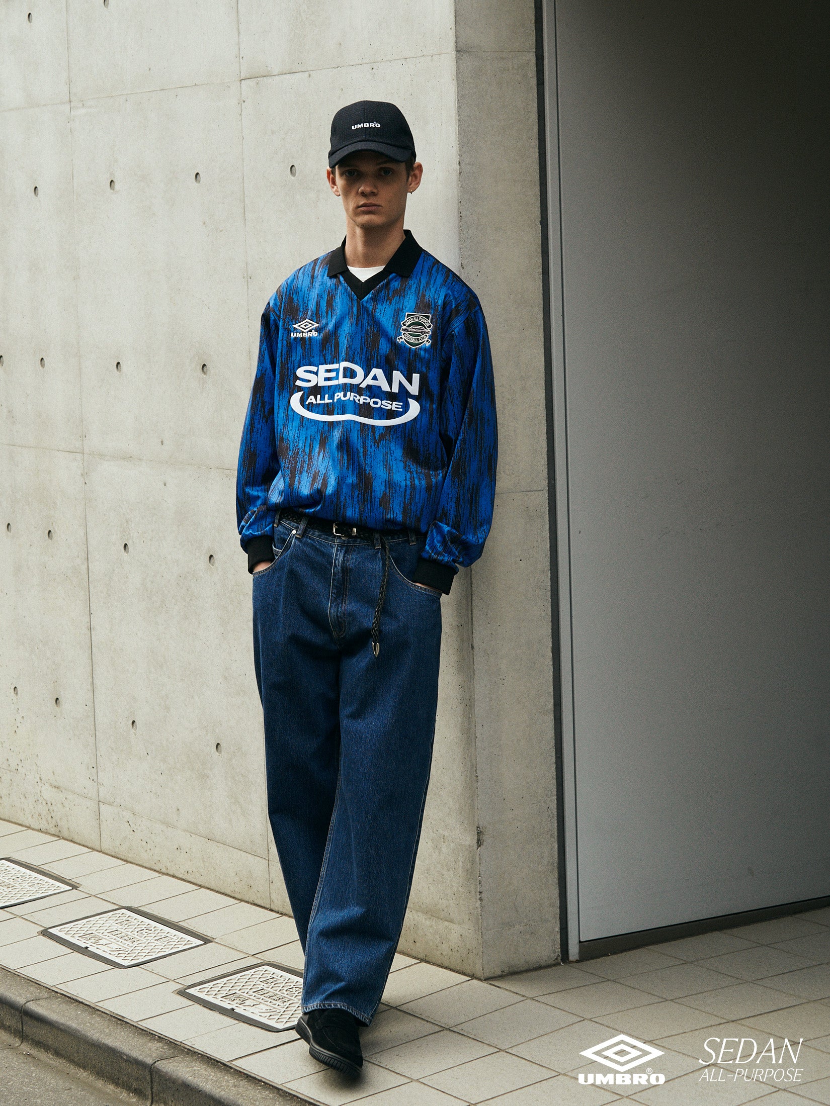 UMBROⓇ GAME SHIRT｜BLUE x BLACK – NOU-KON