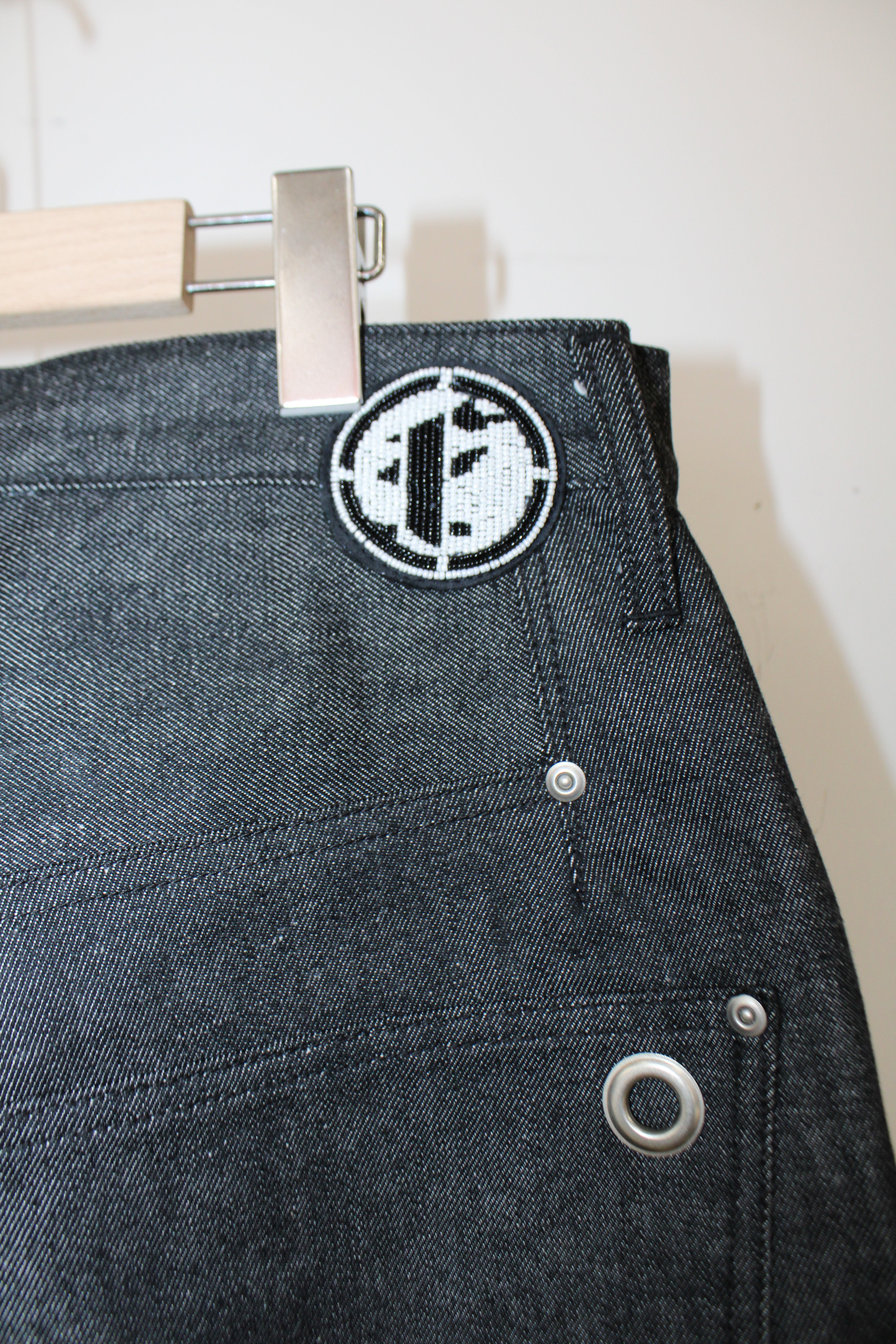 NEWCOMMUNE BAGGY DENIM SHORT｜BLACK