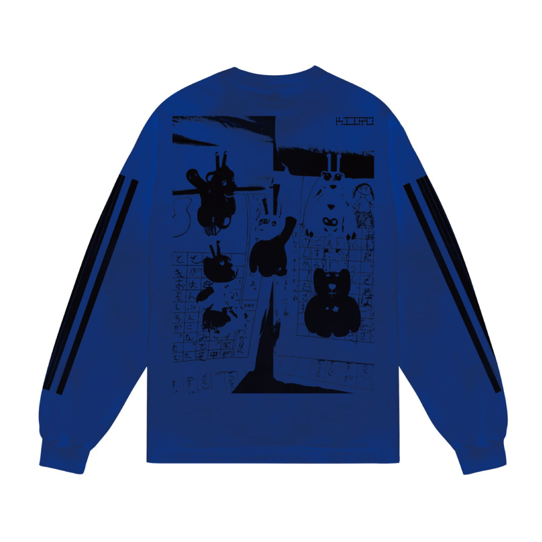 b.Eautiful x kiiro Shinkansen LS Shirt ｜Cobalt Blue