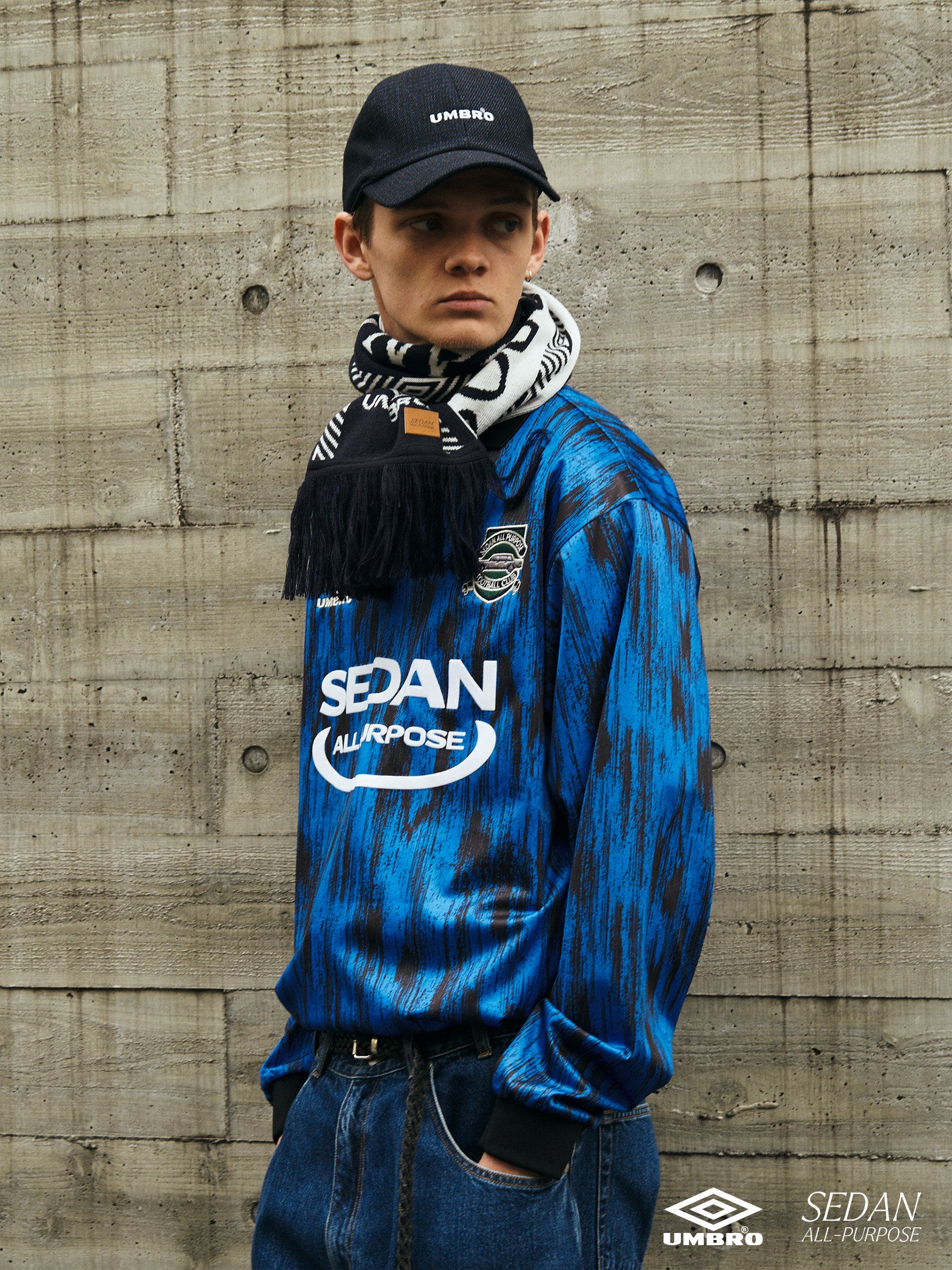 UMBROⓇ GAME SHIRT｜BLUE x BLACK – NOU-KON