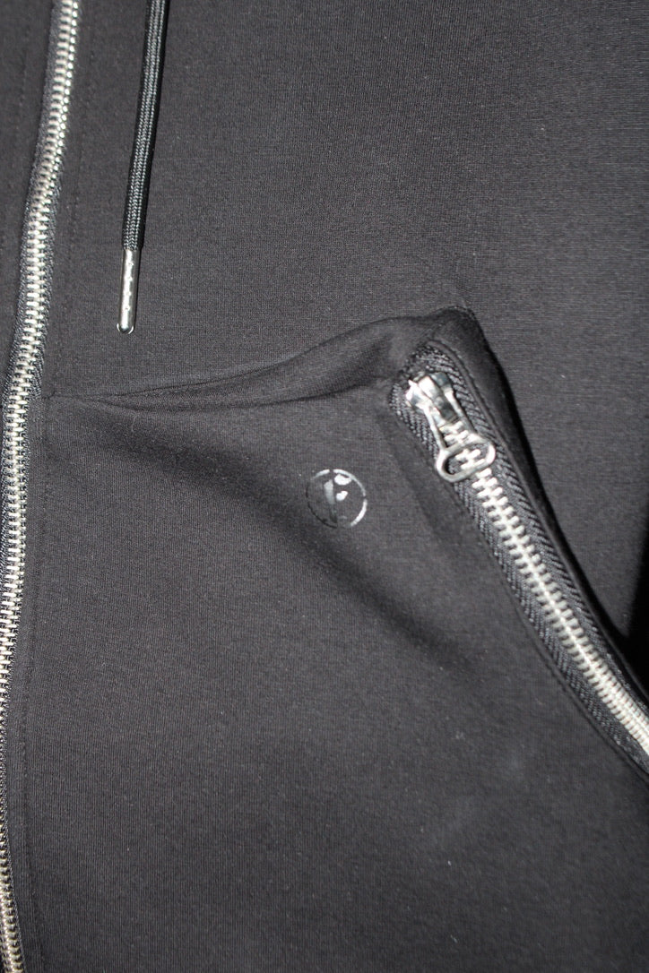 ZIP UP HOODIE XIN｜BLACK