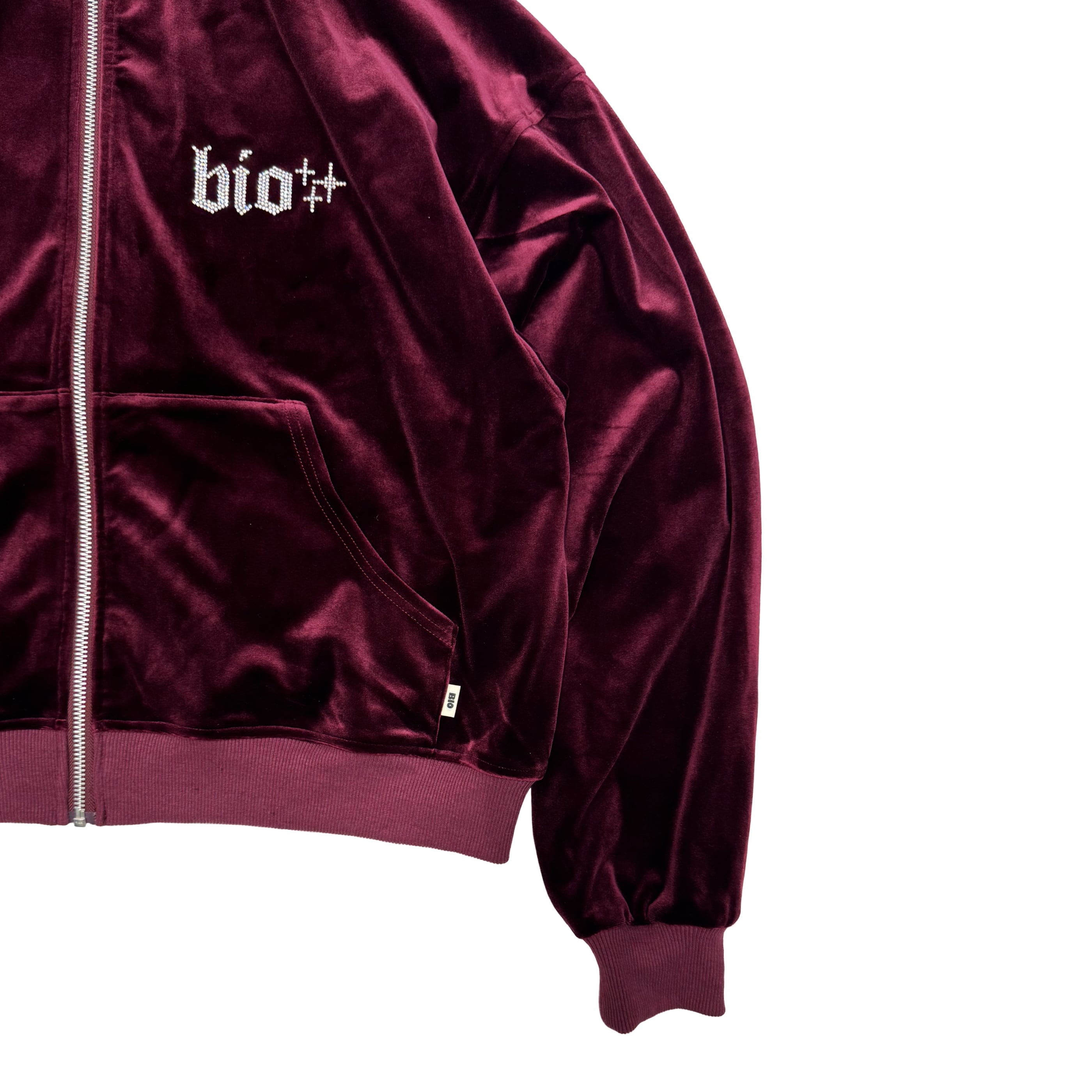 VELOUR HOODIE｜BORDEAUX