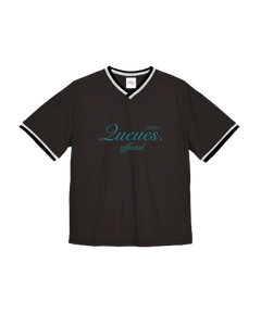 QUEUES GAME TSHIRT｜BLACK × BLUE