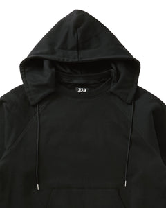 DOUBLE SLEEVE HOODIE｜BLACK