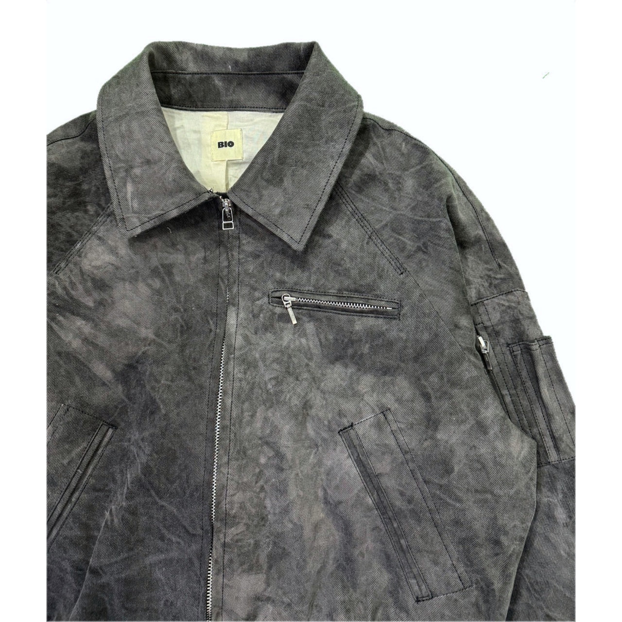 DYED WORK BOMBER｜ DYED BLACK