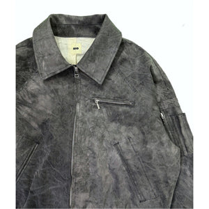 DYED WORK BOMBER｜ DYED BLACK
