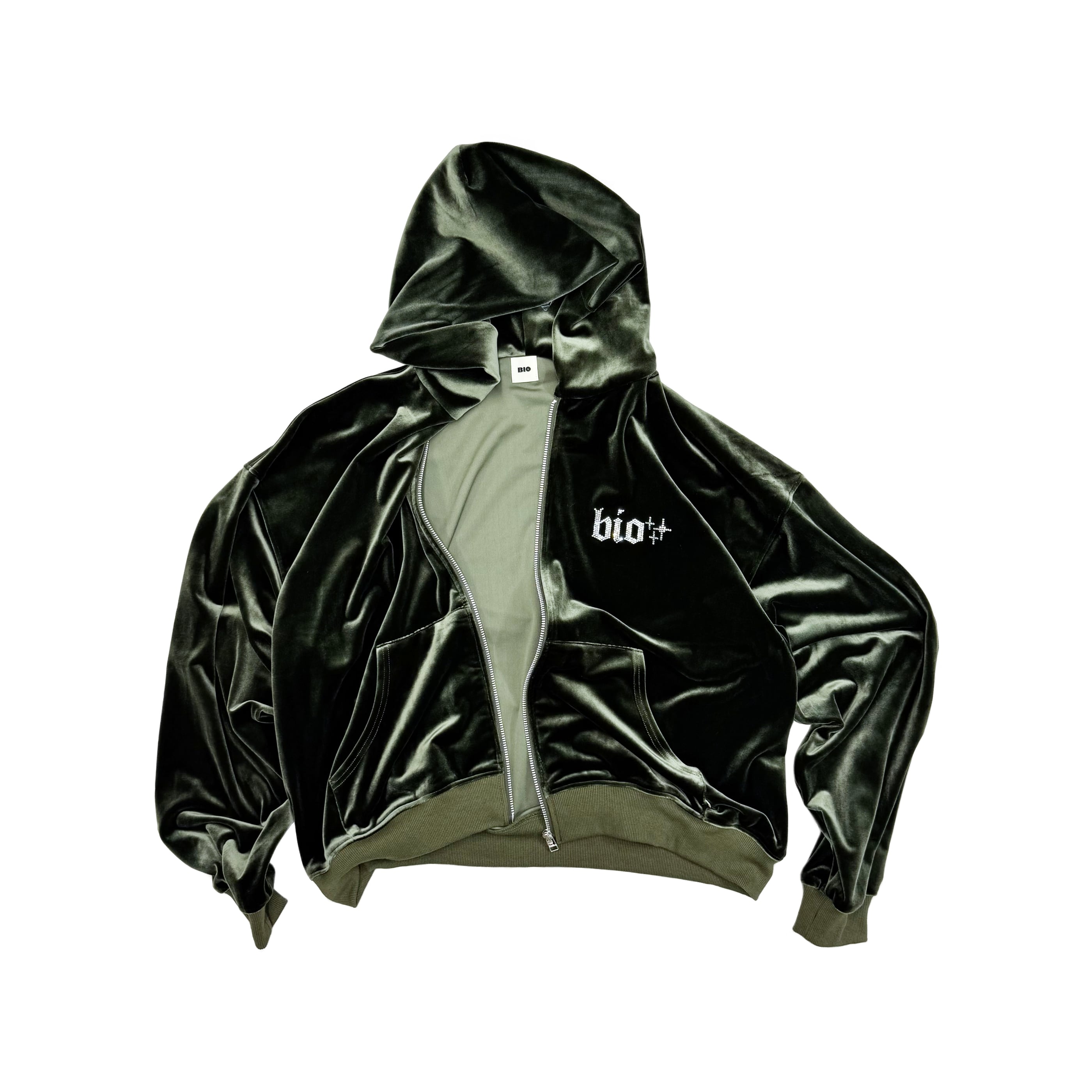 VELOUR HOODIE｜GREEN