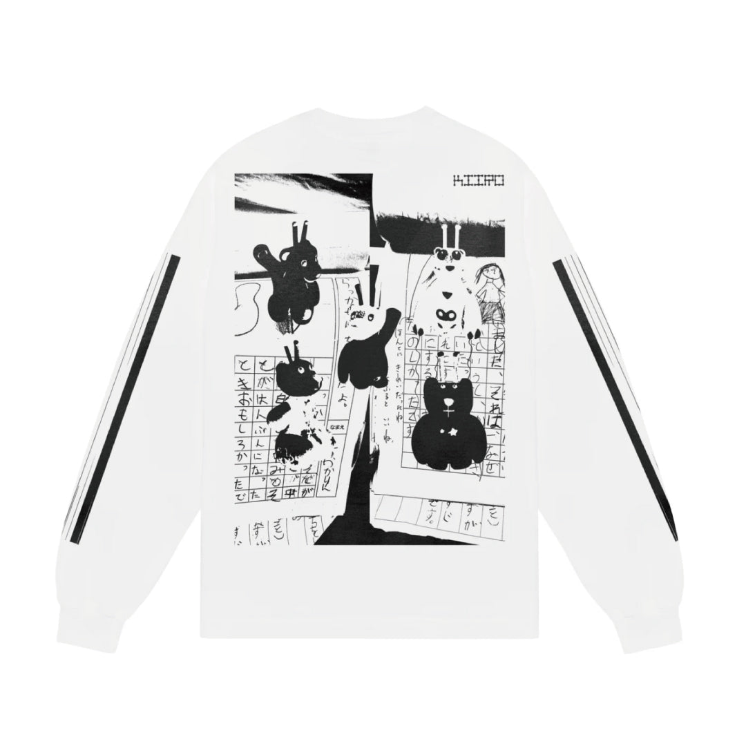 b.Eautiful x kiiro Shinkansen LS Shirt ｜White