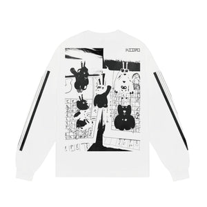 b.Eautiful x kiiro Shinkansen LS Shirt ｜White