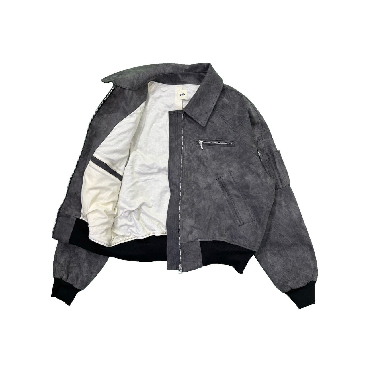DYED WORK BOMBER｜ DYED BLACK