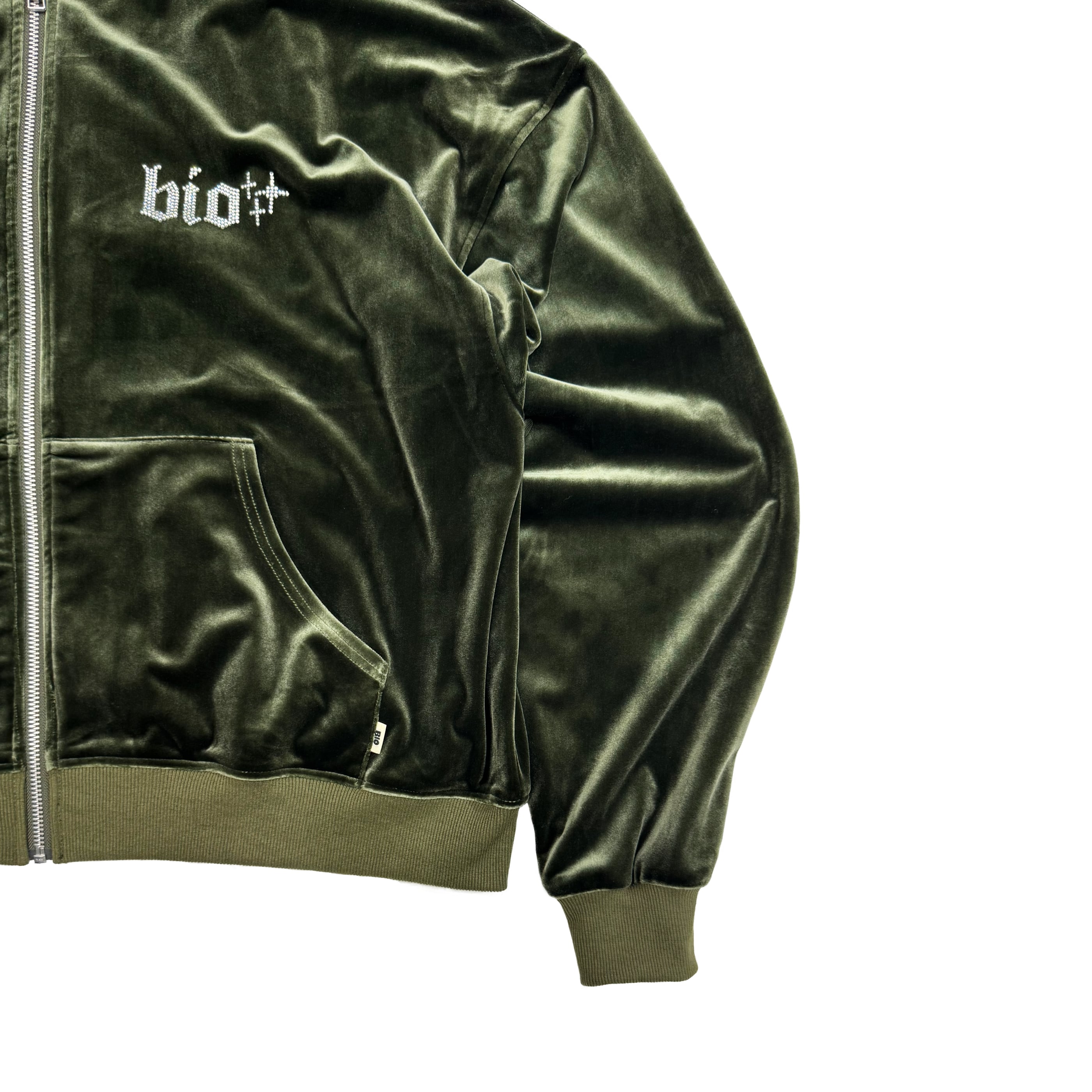 VELOUR HOODIE｜GREEN