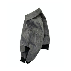 DYED WORK BOMBER｜ DYED BLACK