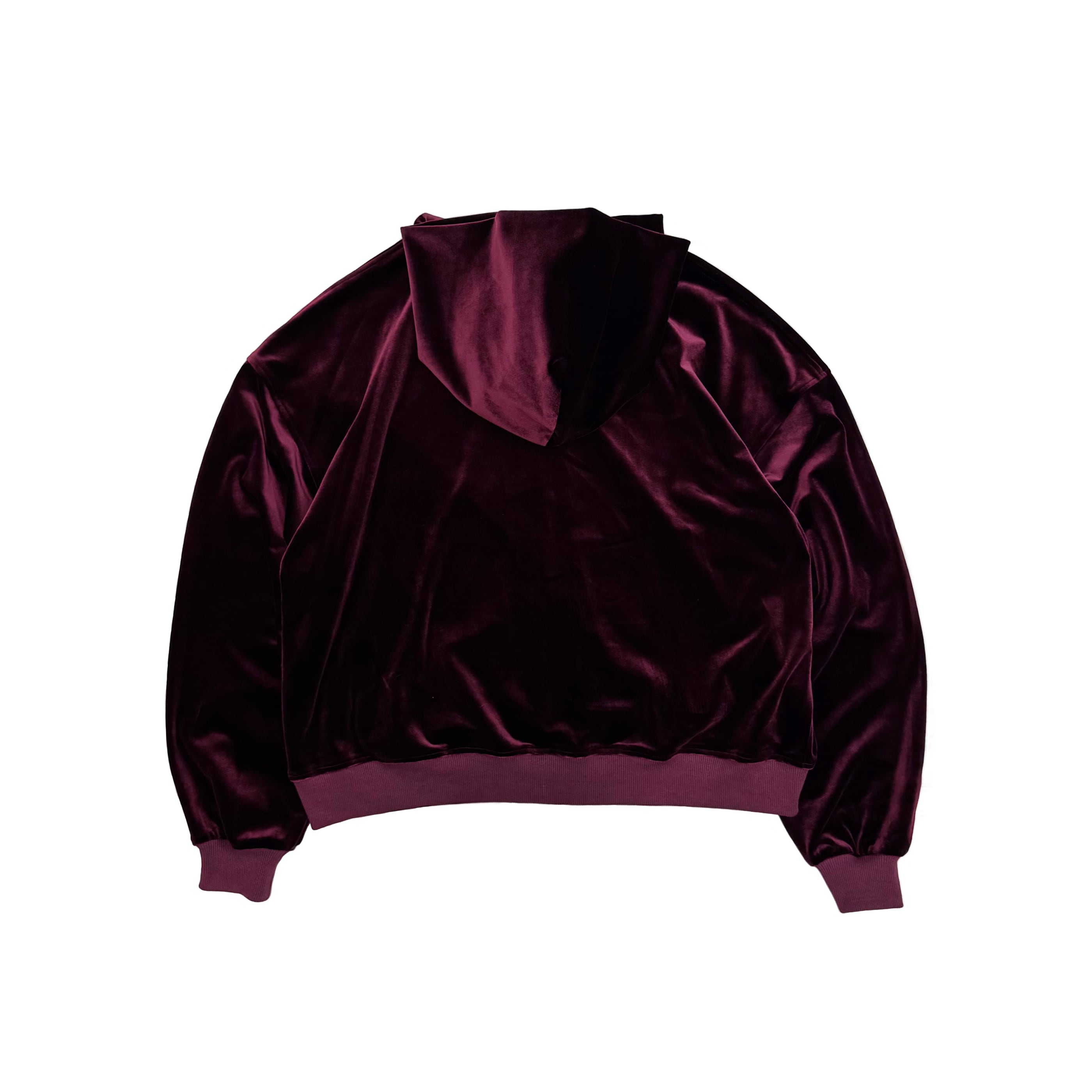 VELOUR HOODIE｜BORDEAUX