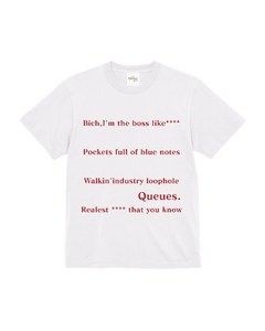 ''BOSS***TSHIRT''｜WHITE