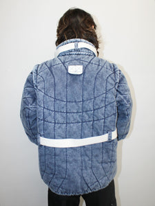 DENIM PUFF JACKET｜BLUE